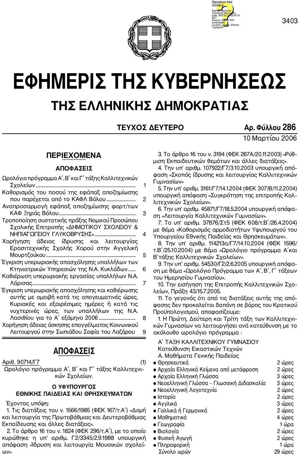 .. 3 Τροποποίηση συστατικής πράξης Νομικού Προσώπου Σχολικής Επιτροπής «ΔΗΜΟΤΙΚΟΥ ΣΧΟΛΕΙΟΥ & ΝΗΠΙΑΓΩΓΕΙΟΥ ΓΛΥΚΟΒΡΥΣΗΣ».