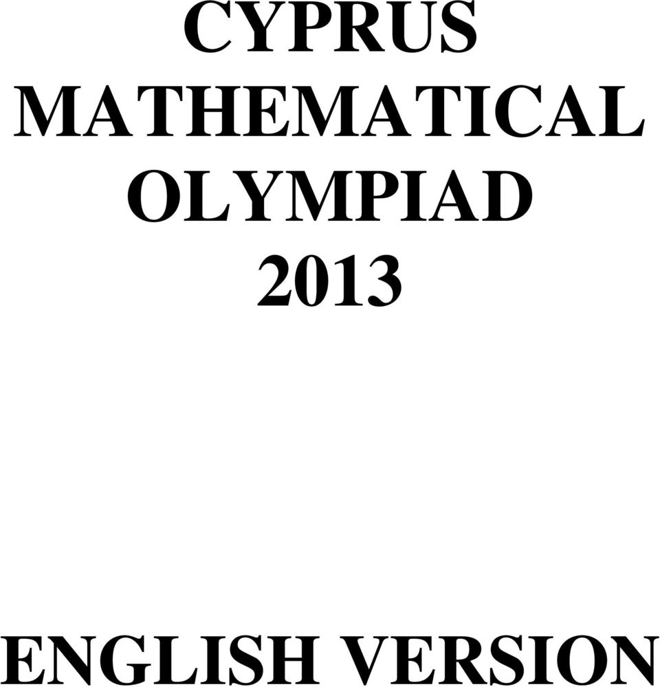 OLYMPIAD