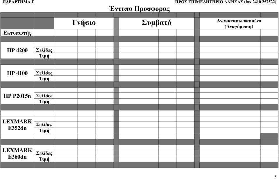 Γνήσιο Συµβατό Ανακατασκευασµένο