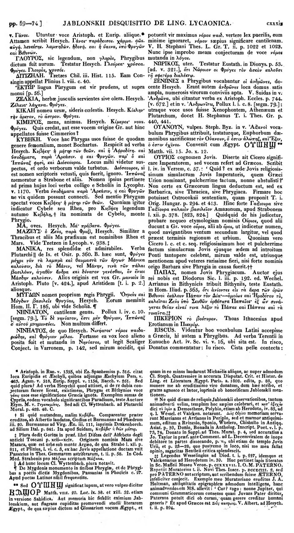 Hist. 115. Earn Consingin appellat Plinius 1. viii. c. 40. ΈΚΤΩΡ liugua Phrygum est vir prudens, ut supra nionui [p. 56.] ZEAKIA, herbae jusculis servientes sive olera, Hesych.