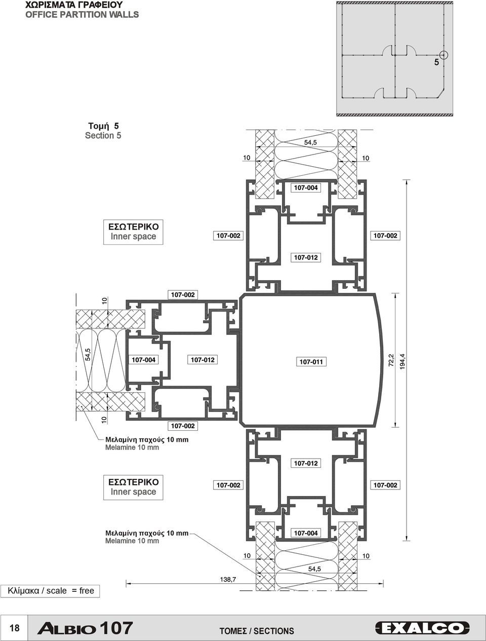 Melamine 10 mm ΕΣΩΤΕΡΙΚΟ Inner space Μελαµίνη παχούς 10