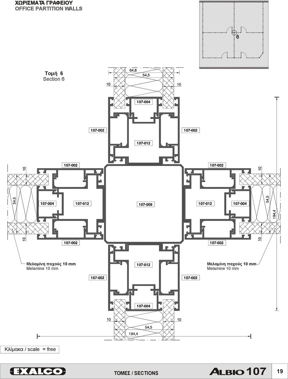 Melamine 10 mm Μελαµίνη παχούς 10 mm Melamine