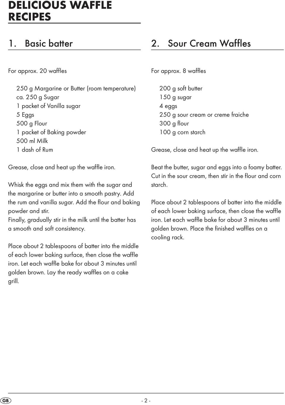 Whisk the eggs and mix them with the sugar and the margarine or butter into a smooth pastry. Add the rum and vanilla sugar. Add the flour and baking powder and stir.