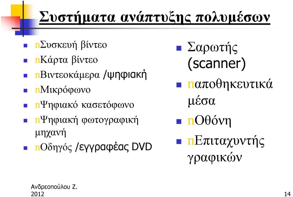 nψηφιακή φωτογραφική μηχανή nοδηγός /εγγραφέας DVD Σαρωτής