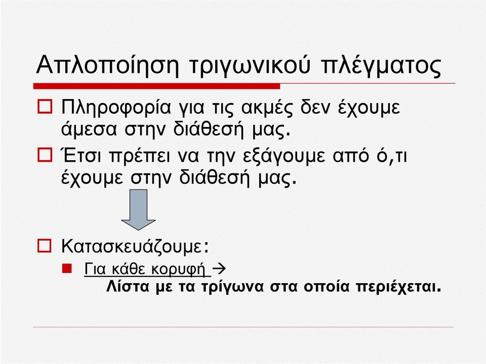 Έτσι πρέπει να την εξάγουμε από ό,τι έχουμε στην διάθεσή