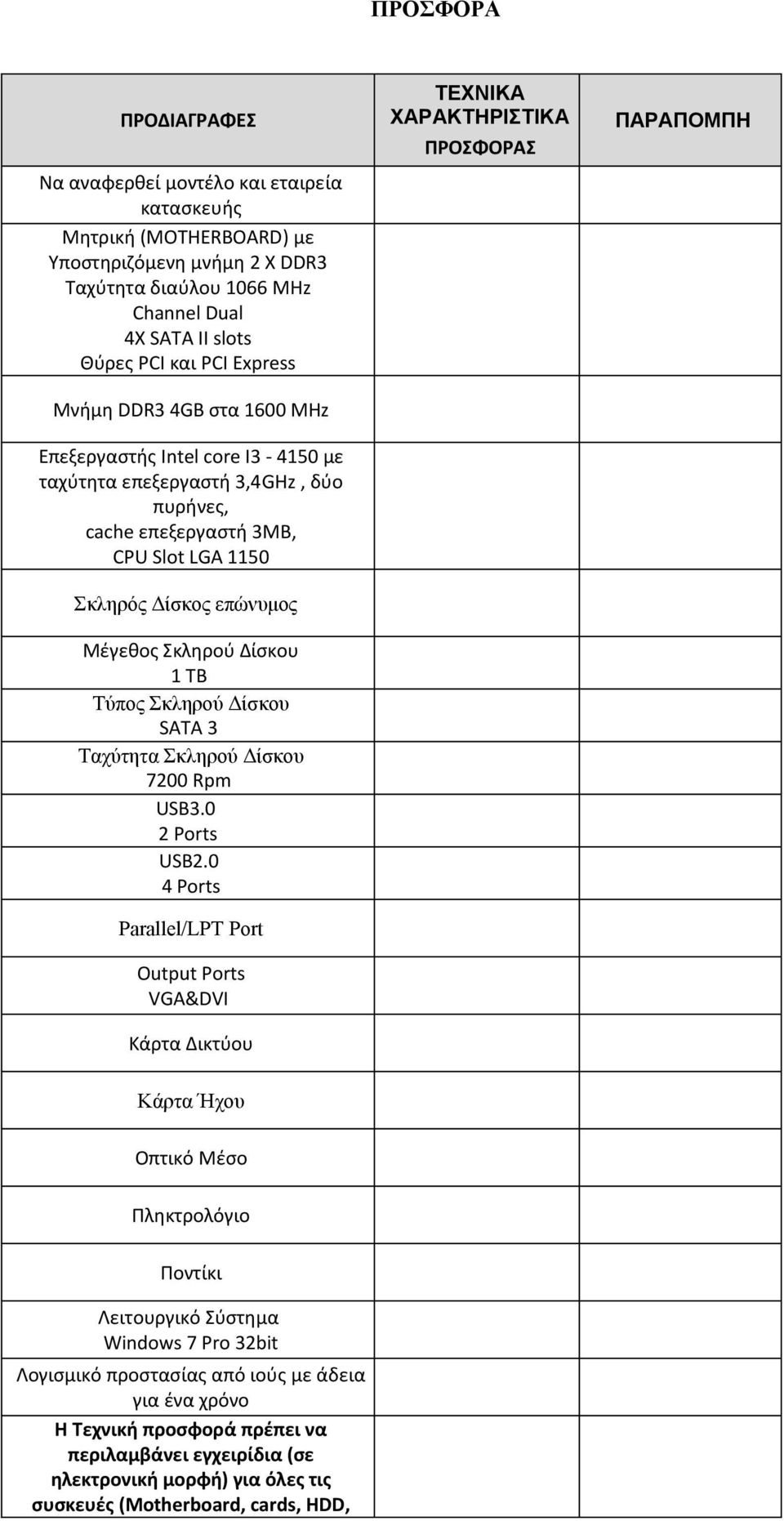 Δίσκου 1 TB Τύπος Σκληρού Δίσκου SATA 3 Ταχύτητα Σκληρού Δίσκου 7200 Rpm USB3.0 2 Ports USB2.