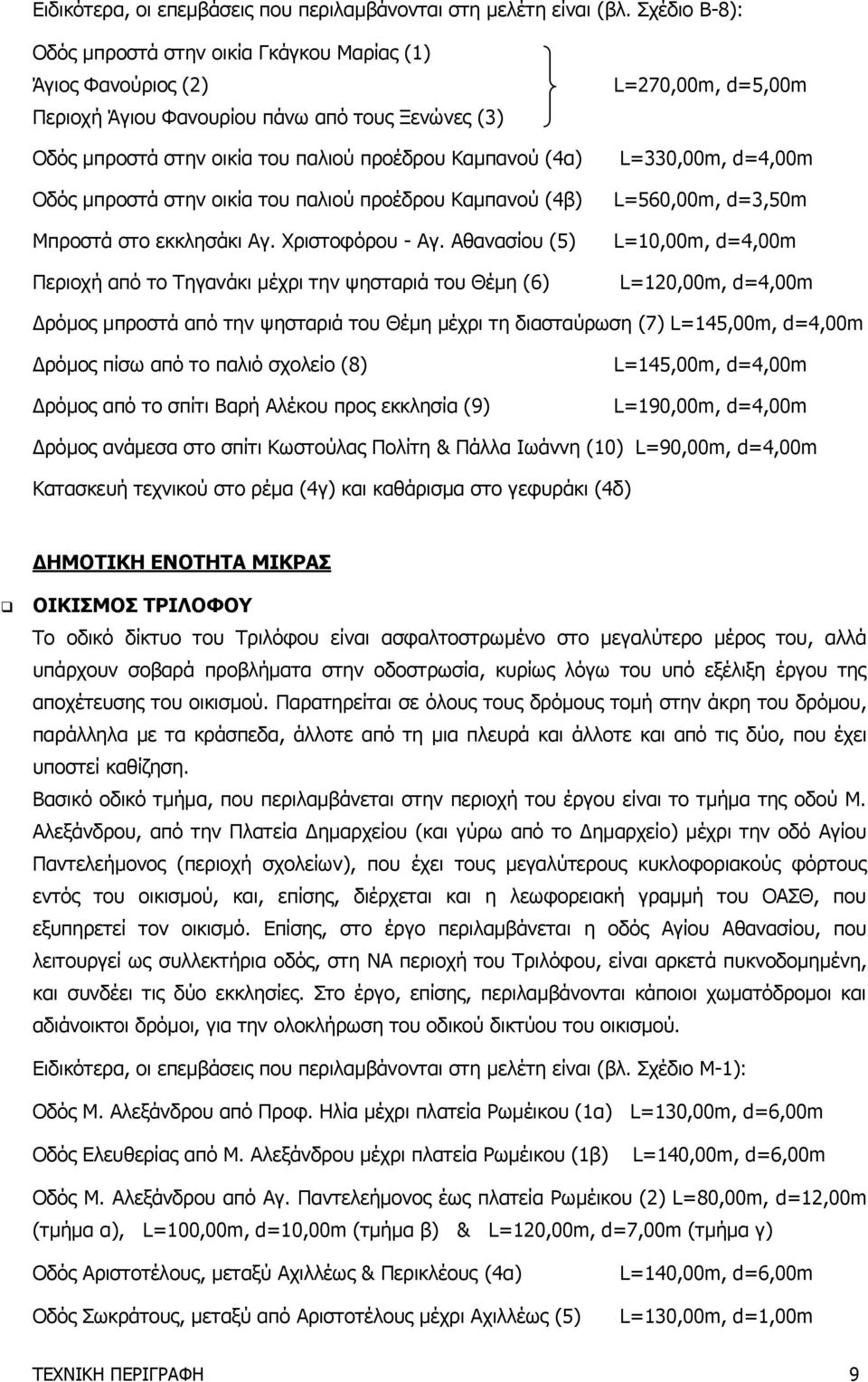 στην οικία του παλιού προέδρου Καμπανού (4β) Μπροστά στο εκκλησάκι Αγ. Χριστοφόρου - Αγ.