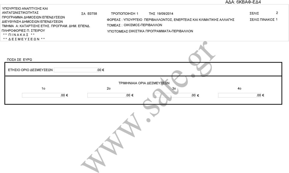 ΚΤΡΤΙΗ ΕΤΗ. ΠΡΟΓΡΜ. ΔΗΜ. ΕΠΕΝΔ. ΠΛΗΡΟΦΟΡΙΕ Π.
