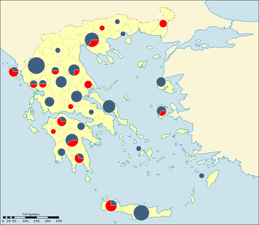 Κεφάλαιο 3 ο : Χαρτογραφική αναπαράσταση Σύνθεση χαρτών 54 Σχήµα 3.