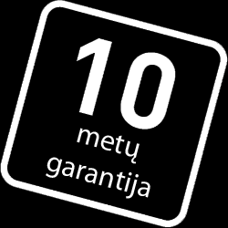 darbinis slėgis 10bar. testavimo slėgis 13bar. Maksimali temperatūra 110ºC. spalva balta ral 9016.