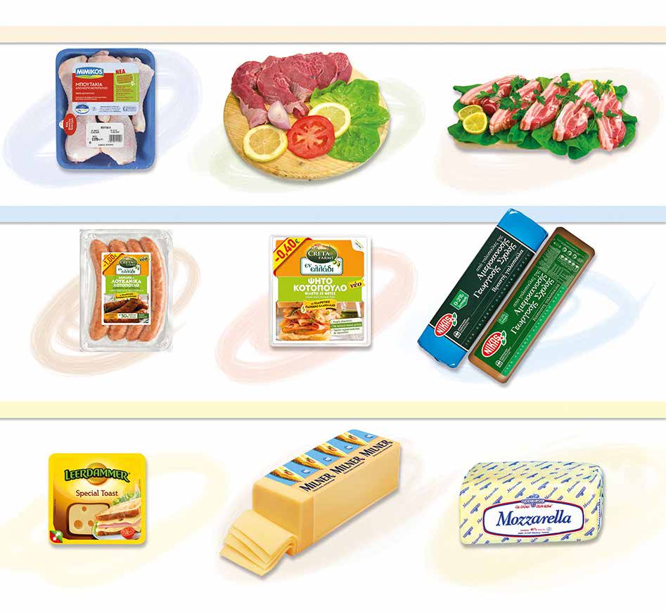 Κρέας Meat 5,90 3,99 1 12,1910,98,91 Μπουτάκια από νωπό κοτόπουλο MIMIKOS 590gr MIMIKOS chicken drumsticks 590gr Μοσχάρι γάλακτος χωρίς κόκαλο Ολλανδίας Boneless veal from Holland Αλλαντικά