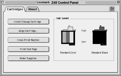 Lexmark Z45 Ñýèìéóç (Mac OS 8.6 Ýùò 9.2) Lexmark Z45 Âïçèçôéêü ðñüãñáììá (Mac OS X Ýêäïóç 10.0.3 Ýùò 10.1) Mac OS 8.6 Ýùò 9.2 1 Áðü ôï ìåíïý Apple, åðéëýîôå Ñõèìßóåéò.