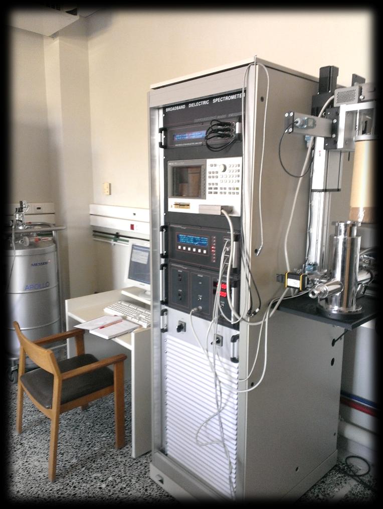 6.2 DRS Πραγματοποιήθηκε σειρά πειραματικών μετρήσεων στη συσκευή DRS Novocontrol Alpha Analyzer.