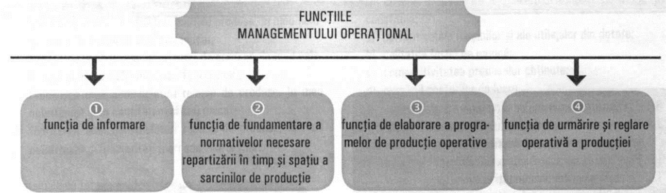 Fig. 3.1 Funcţiile managementului operaţional 1.