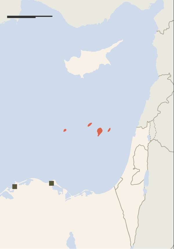 Υπεράκτια Πεδία αερίου σε Αίγυπτο, Κύπρο και Ισραήλ Zohr, Aphrodite,