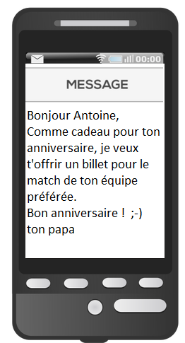 ACTIVITÉ 4 À quel évènement se réfère chacun des messages ci-dessous? Attention! Il y a un évènement en trop. Fais correspondre les évènements et les messages.