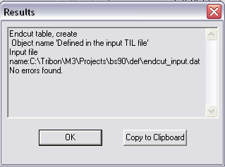 Θα επιλέξουμε το αρχείο endcut_input.dat από το directory C:/Tribon/M3/Projects/M3/BS90/def.