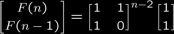 Αριθμοί Fibonacci ακόμα καλύτερος αλγόριθμος Μπορούμε να γράψουμε τον υπολογισμό σε μορφή