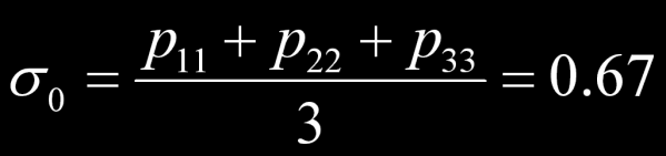 ΑΣΚΗΣΗ 3.2-1 Οι συνιστώσες τάσης ως προς τυχαίο σύστημα συντεταγμένων είναι: p 11 =5bar, p 22 =-3bar, p 12 =4bar, p 33 =p 13 =p 23 =0. Οι κύριες συνιστώσες τάσης είναι: σ 1 =6.67bar, σ 2 =0, σ 3 =-4.