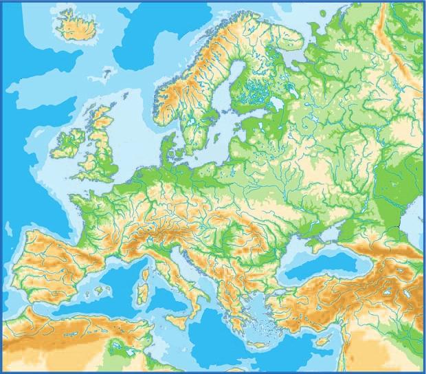 γ. Σε ποιο τμήμα (βόρειο ή νότιο) της Ευρώπης βρίσκονται οι περισσότερες βαθιές θάλασσες και σε ποιο οι περισσότερες αβαθείς; 7 4 6 1 12.