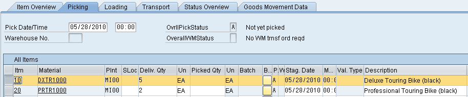 Βήμα 9 - Έναρξη της διαδικασίας παράδοσης (Start Delivery Process) Δραστηριότητα: Ξεκινάμε τη διαδικασία παράδοσης.