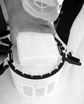 Bag filter HEPA filter 2 1 1 2 1 2 1 Pre filter to be replaced by use of every