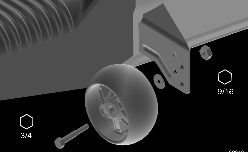 JUSTR S RODS REGULDORS s rodas reguladoras estão correctamente ajustadas quando fi arem ligeiramente afastadas do chão quando a máquina de cortar relva estiver à altura de corte desejada na posição