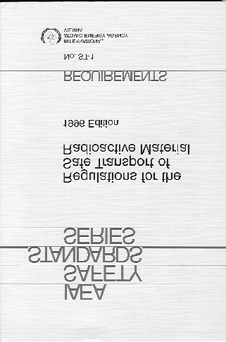 Základné požiadavky na prepravu -Požiadavky IAEA Regulations for the Safe Transport of Radioactive Material anárodná legislatíva pre všetky činnosti zahŕňajúce prepravu rádioaktívnych materiálov a