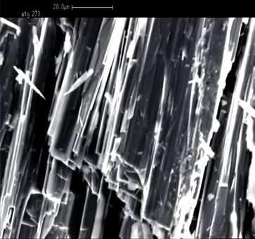 Εικόνα 43: Εικόνα λιζαρδίτη από ηλεκτρονικό μικροσκόπιο σάρωσης.