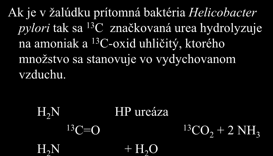 C-oxid uhličitý, ktorého množstvo sa stanovuje vo vydychovanom