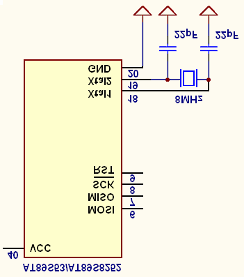 S obzirom da su struje programiranja mikrokontrolera reda ma, signali serijskog porta TXD, DTR, DSR, RTS iskorišćeni su kao ulaz low-dropout linearnog regulatora napona LM2931-5, koje na izlazu daje