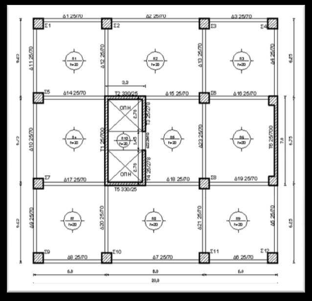 6.2 Περίπτωση εφαρμογής Case study Στη συνέχεια της εργασίας γίνεται μία προσπάθεια εκτίμησης του κόστους των παραλλαγών ενός χωρικού συστήματος, το οποίο είχε μελετηθεί στα πλαίσια προηγούμενης