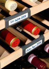 Wine storage cabinets Το ακριβές σύστημα ηλεκτρονικού ελέγχου είναι τοποθετημένο στην πλάκα μόνωσης.
