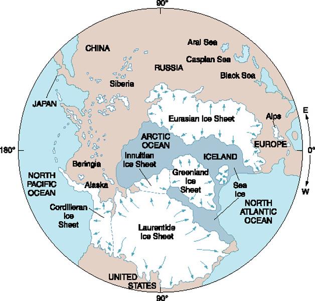 Στο Πλειστόκαινο Οι πιο εκτεταμένοι παγετώνες ξεκίνησαν πριν 1 εκ. έτη.
