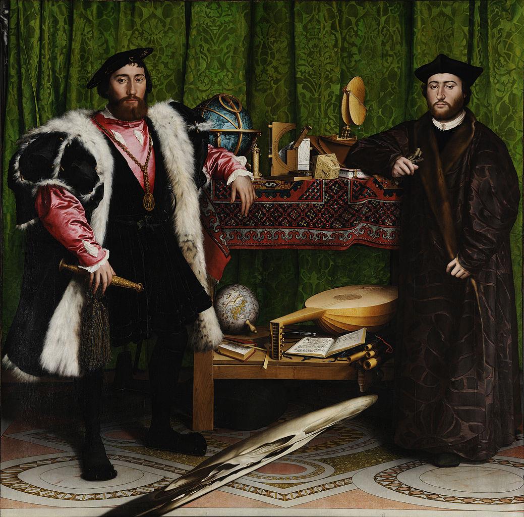 The Ambassadors (1533) -Hans Holbein the Younger (1497 1543) Παράλληλα το ομαδικό πορτραίτο καλλιεργούνταν
