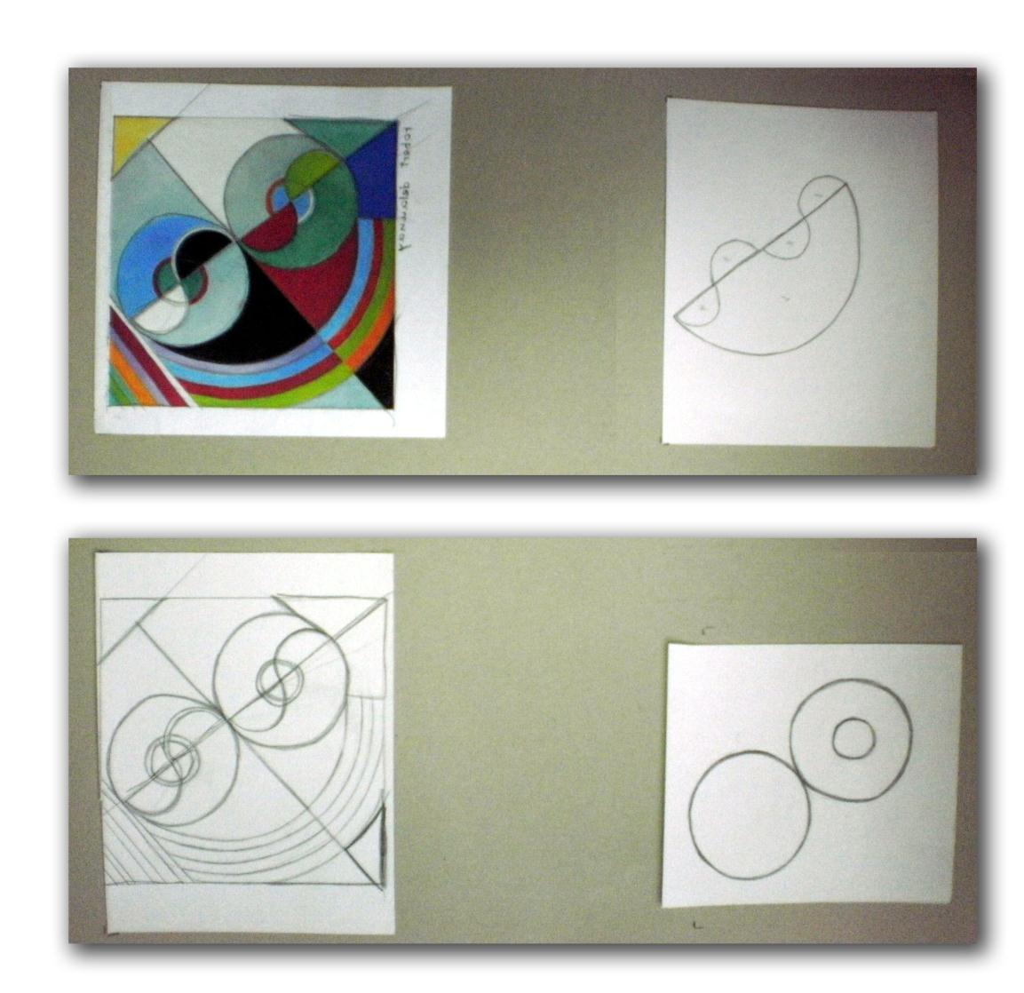 3η Τεχνική Επιλέχθηκε ένα έργο του Robert Delaunay με κύκλους.