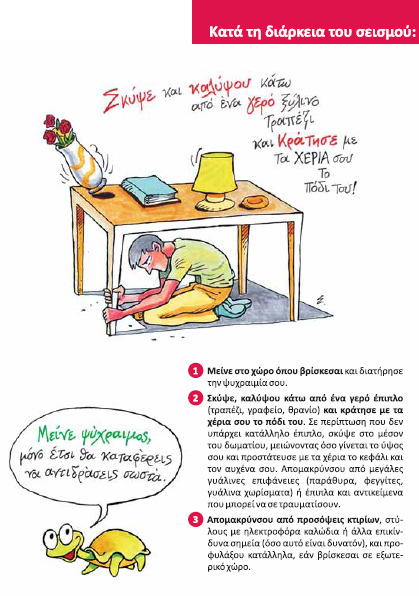 Σκύβουμε Καλυπτόμαστε κάτω από ένα γερό