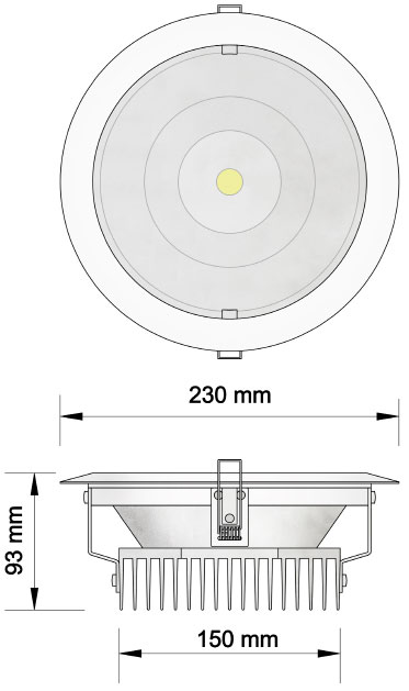 DLS-V Series Φωτιστικό LED ψευδοροφής Η σειρά φωτιστικών ψευδοροφής DLS-V διατίθεται σε εκδόσεις που μπορούν να καλύψουν και τις πλέον απαιτητικές ανάγκες φωτισμού εσωτερικών χώρων.