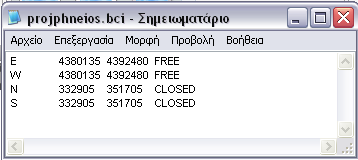 Εφαρμογή Μοντέλων στη Λεκάνη Πηνειού Εικόνα 4.9: Δεδομένα εισόδου υδραυλικού μοντέλου LISFLOOD-FP 4.1.