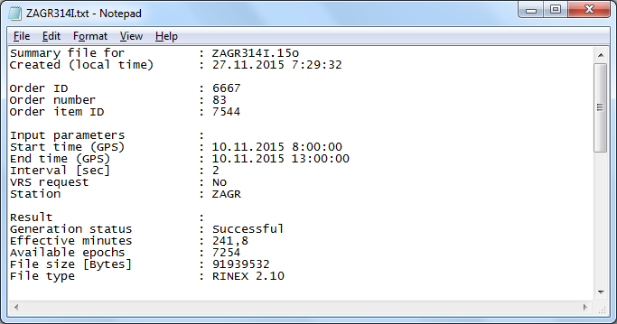 GLONASS broadcast efemeride (*.