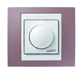 Udobnost Unica Top Tabaco/Aluminij Programabilni termostat Unica Quadro Stone Regulator rasvjete - tipkalo
