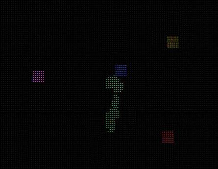 Παιχνίδι Νο1- «ακολούθησε τα χρώματα» Στο δάπεδο ανάβουν χρωματιστά τετράγωνα (διαφορετικά σχήματα ίσως) Προκαθορισμένη η