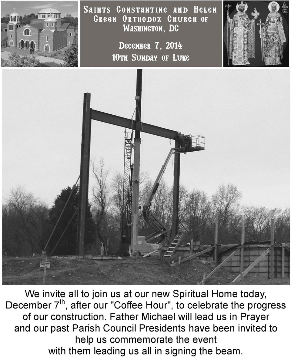 celebrate the progress of our construction.