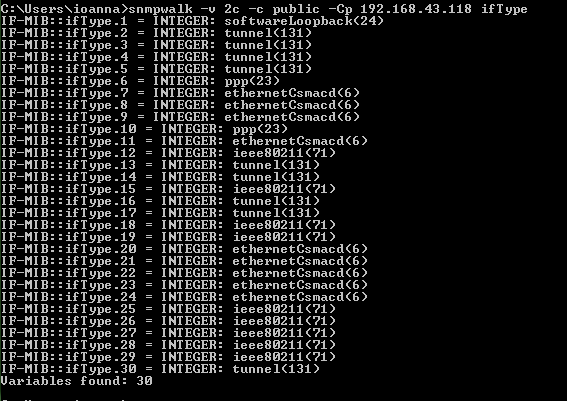 10.39 Άσκηση 39 Να βρεθεί για τον πίνακα iftable, ποια στήλη ακολουθεί μετά την iftype στην ΜΙΒ.