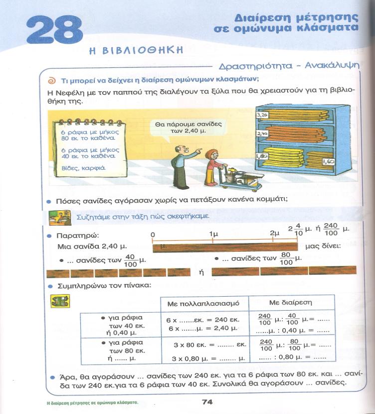 ΠΡΟΒΛΗΜΑΤΑ ΚΛΑΣΜΑΤΩΝ Ε ΤΑΞΗΣ Διακοσμητικές Βοηθητικές- Βοηθητικές- Πληροφοριακές Αναπαραστατικές Οργανωτικές 4 4 4 5 Πίνακας 2: «Σύνθεση εικόνων προβλημάτων στην ενότητα κλασμάτων» (Κακαδιάρης,