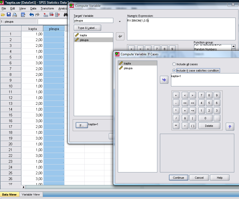 Το παράδοξο του Bertrand a. Εάν kapta=1 πρέπει να προσδιορίσω την πλευρά b. Επιλέγω Target Variable c. If d. Include if Case satisfies condition e.