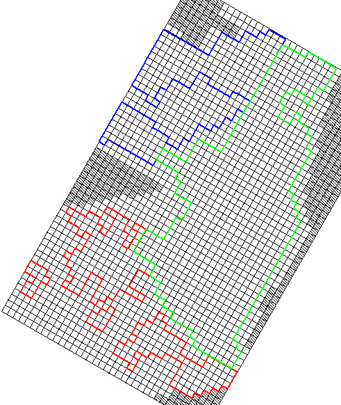 197 1β 1α 2 3γ 3α 3δ 3β Σχήμα 5.56. Περιοχές άντλησης για την κάλυψη των αρδευτικών αναγκών - σενάριο Α.