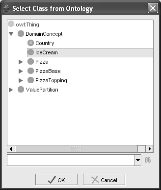 Σχήµα 3.16: Οθόνη προβολής στιγµιότυπου οντολογίας Σχήµα 3.17: Οθόνη επιλογής κλάσης οντολογίας για σηµασιολογική επισηµείωση 3.2.3.4 οµική όψη Η δοµική όψη του συστήµατος φαίνεται στο διάγραµµα 3.