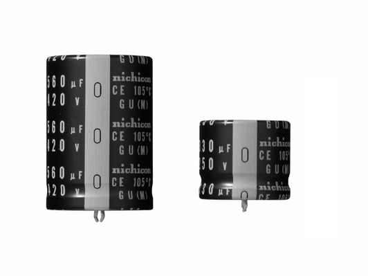 Snap-in Terminal Type, 105 C Standard Withstanding hours application of rated ripple current at 105 C. Compliant to the RoHS directive (2011/65/EU).