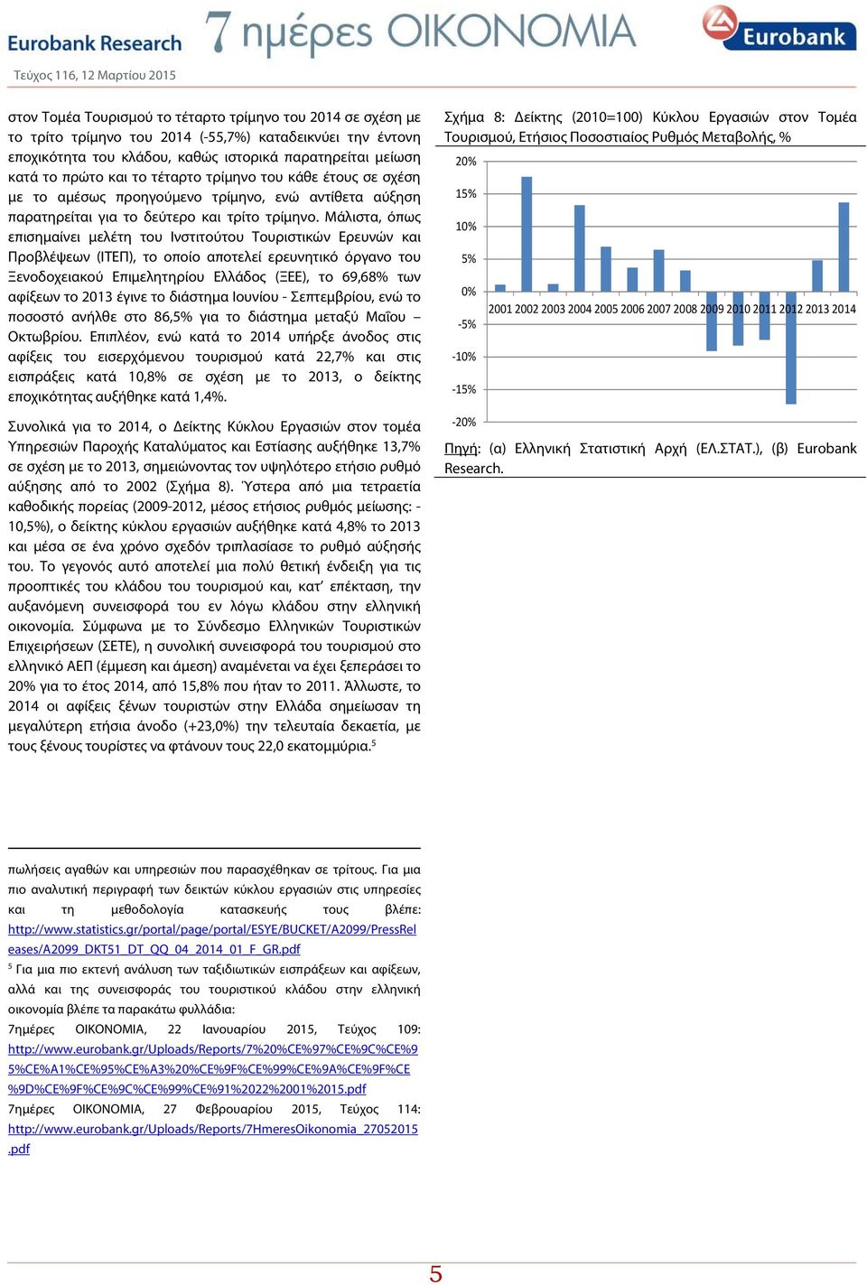 Μάλιστα, όπως επισημαίνει μελέτη του Ινστιτούτου Τουριστικών Ερευνών και Προβλέψεων (ΙΤΕΠ), το οποίο αποτελεί ερευνητικό όργανο του Ξενοδοχειακού Επιμελητηρίου Ελλάδος (ΞΕΕ), το 69,68% των αφίξεων το